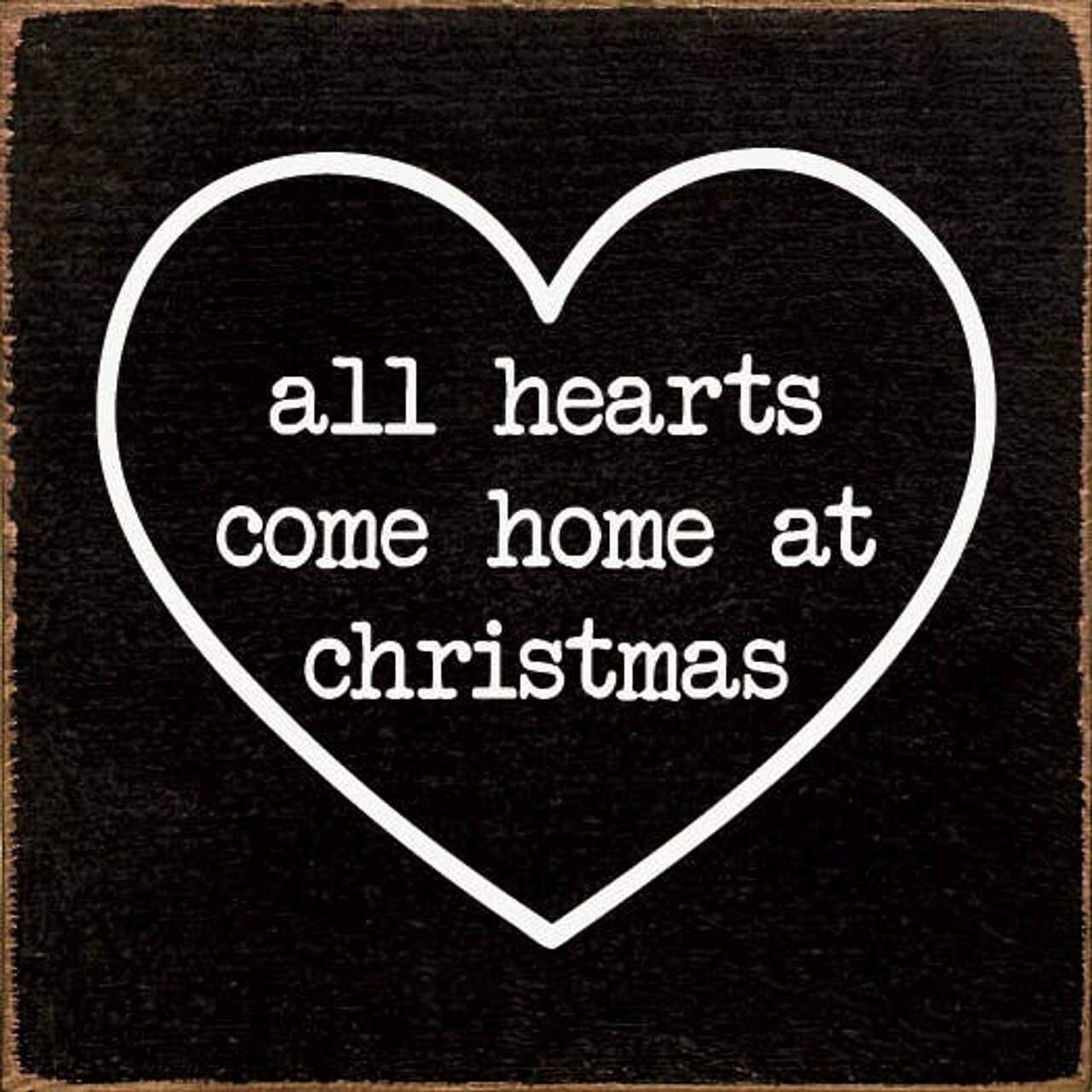 Edge Collections - 7" x 7" - Rustic Heartwarming Christmas Decor - 1 Piece